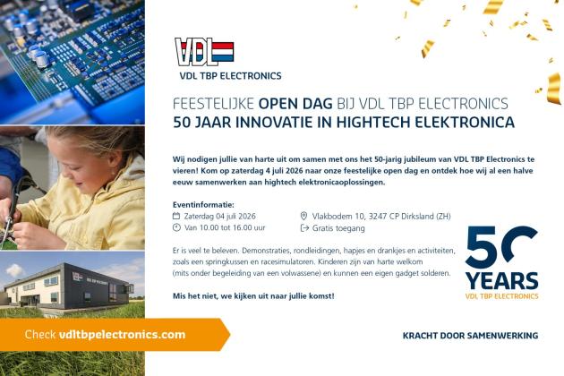 VDL TBP Electronics celebrates 50 years of high-tech innovation: A milestone to be proud of